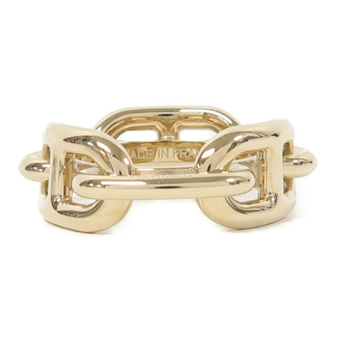 HERMES Scarf Ring Metal Gold