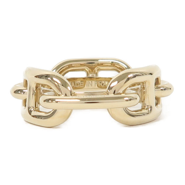 HERMES Scarf Ring Metal Gold