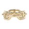 HERMES Scarf Ring Metal Gold