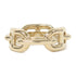 HERMES Scarf Ring Metal Gold