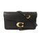 COACH GHW Chain Shoulder Bag CE772 Calfskin Leather Black