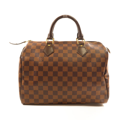 LOUIS VUITTON LV GHW Speedy Hand 30 Bag N41364 Damier Ebene Brown