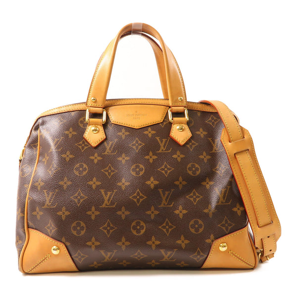 LOUIS VUITTON LV GHW Retiro 2 Way Bag M40325 Monogram Brown