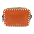 Valentino GHW Shoulder Bag Crossbody Calfskin Leather Orange Gray Brown