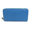 BOTTEGA VENETA BV SHW Long Wallet Intrecciato Calfskin Leather Blue