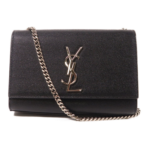 SAINT LAURENT SHW Kate Shoulder Bag Calfskin Leather