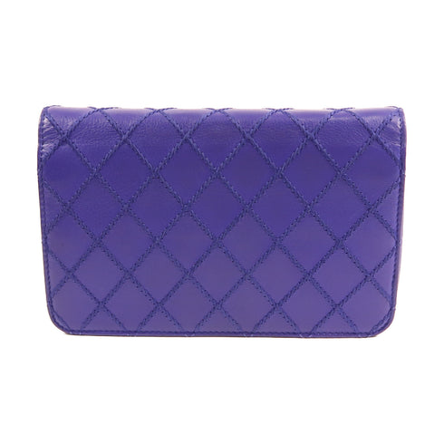 CHANEL CC SHW Wallet On Chain Shoulder Bag Calfskin Leather