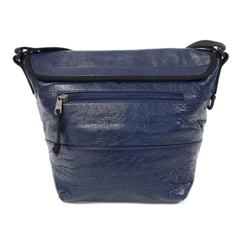 BALENCIAGA Shoulder Bag Calfskin Leather Blue