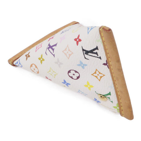 LOUIS VUITTON LV GHW Coin Case Purse M58020 Monogram Multicolore White