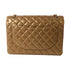 CHANEL CC GHW Maxi Classic Chain Shoulder Bag Lambskin Leather Gold