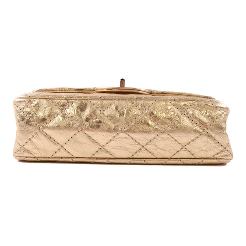 CHANEL CC 2.55 Mini Chain Shoulder Handbag Calfskin Leather Rose Gold