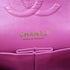 CHANEL Herringbone CC GHW Classic Flap 25cm Chain Shoulder Bag Leather Pink