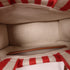CELINE GHW 2 Way Shoulder Bag Canvas Red/White/Brown