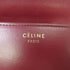 CELINE GHW Classic Box Shoulder Bag Calfskin Leather Bordeaux Color