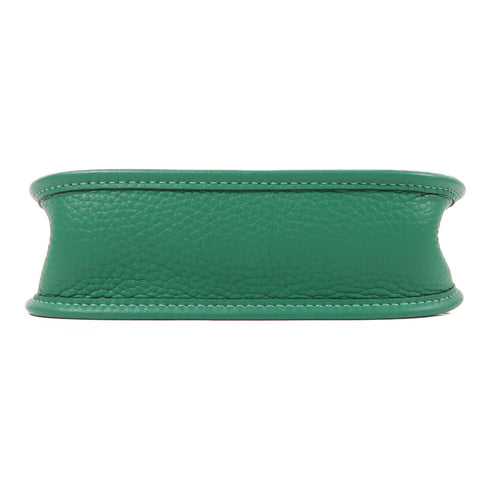 HERMES GHW Evelyne TPM Shoulder Bag Clemence Leather Vert Vertigo