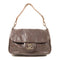 CHANEL CC GHW Shoulder Bag Calfskin Leather Brown