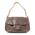 CHANEL CC GHW Shoulder Bag Calfskin Leather Brown