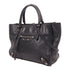 BALENCIAGA SHW Papier Mini 2 Way Bag 305572 Lambskin Leather Black