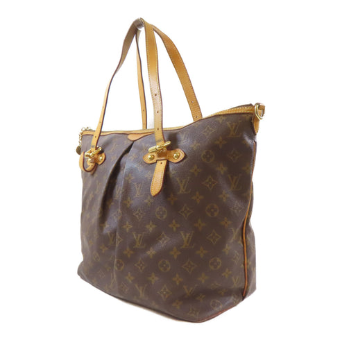 LOUIS VUITTON LV GHW Palermo GM 2 Way Shoulder Bag M40146 Monogram Brown