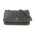 CHANEL Quilted CC SHW Chain Shoulder Bag Calfskin Leather Black v8