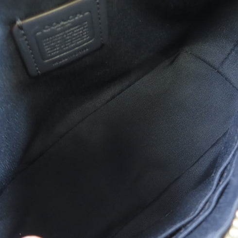 COACH SHW Mini Gallery Crossbody Bag Handbag Shoulder Bag Leather Dark Sage