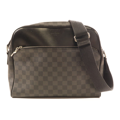 LOUIS VUITTON LV SHW Dayton MM Shoulder Bag N41409 Damier Graphite Black