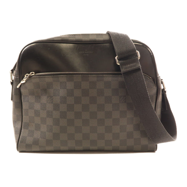LOUIS VUITTON LV SHW Dayton MM Shoulder Bag N41409 Damier Graphite Black