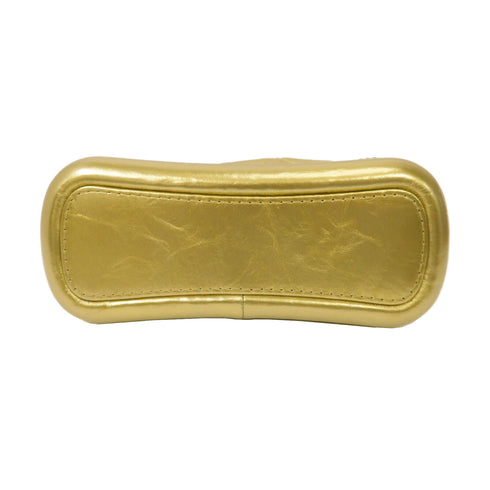 CHANEL Quilted CC Gabrielle Small Chain Shoulder Bag Aged Calfskin Gold Color