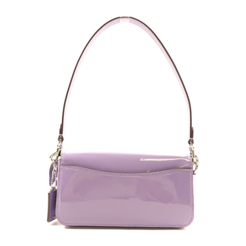 COACH SHW 2 Way Shoulder Bag Patent Leather Purple