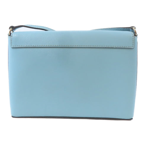 Kate Spade SHW Shoulder Crossbody Bag Calfskin Leather Light Blue