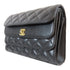 CHANEL Quilted CC GHW Triple Flap Bag Chain Shoulder Bag AS0824 Calfskin Black