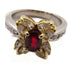 FINE JEWELRY 0.63ct Ruby 0.80ct Diamond Ring 18K White Gold PT900 Platinum US#6