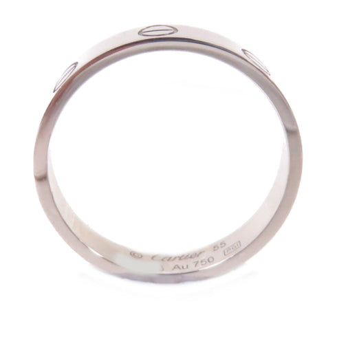 CARTIER Love Ring US#7 Cartier#55 18K White Gold