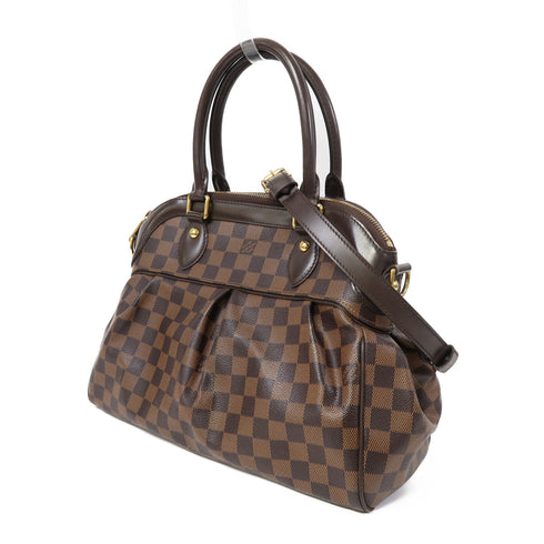 LOUIS VUITTON LV GHW Trevi PM 2 Way Shoulder Bag Handbag N51997 Damier Brown