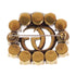 GUCCI GG GHW Brooch Metal Gold Tone Color