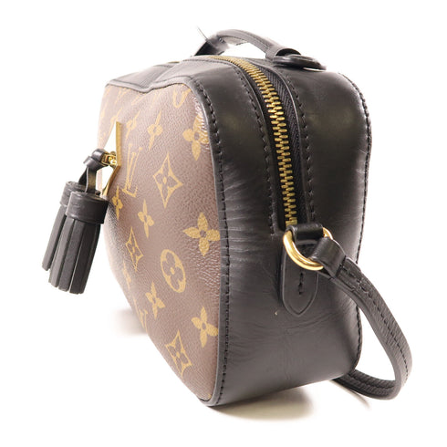 LOUIS VUITTON LV GHW Saintonge Shoulder Bag M43555 Monogram Brown/Black