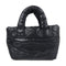 CHANEL CC Coco Cocoon PM Tote Bag Handbag A47108 Calfskin Leather Black