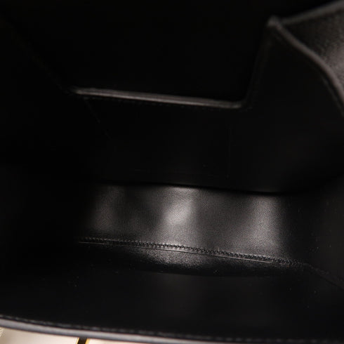 HERMES GHW Della Cavalleria Mini Shoulder Bag Epsom Leather Noir Black