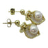 FINE JEWELRY Earrings 14K Yellow Gold/PVC Gold/White