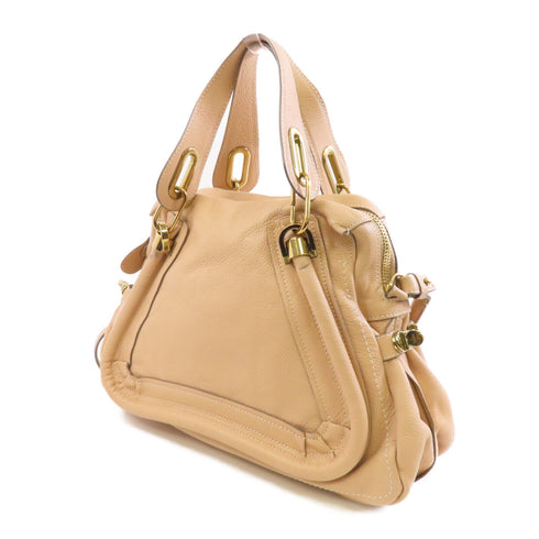 Chloe GHW 2 Way Shoulder Bag Handbag Leather Pink