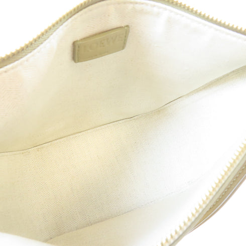 LOEWE GHW Mini Hammock Hobo Shoulder Bag A538G13X01 Calfskin Leather Khaki Green