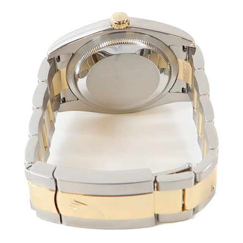 ROLEX Datejust Automatic Watch 116203 18K Gold/Stainless Steel White
