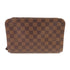 LOUIS VUITTON LV GHW Saint Louis Clutch Bag Pouch N51993 Damier Ebene Brown v1