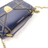 CHRISTIAN DIOR CD GHW Wallet On Chain Shoulder Bag Patent Leather Navy/Gold