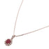 Jewelry Ruby Necklace 2.3g 18K White Gold