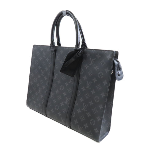 LOUIS VUITTON LV SHW Sac Plat 2way Shoulder Bag M45265 Monogram Eclipse Black