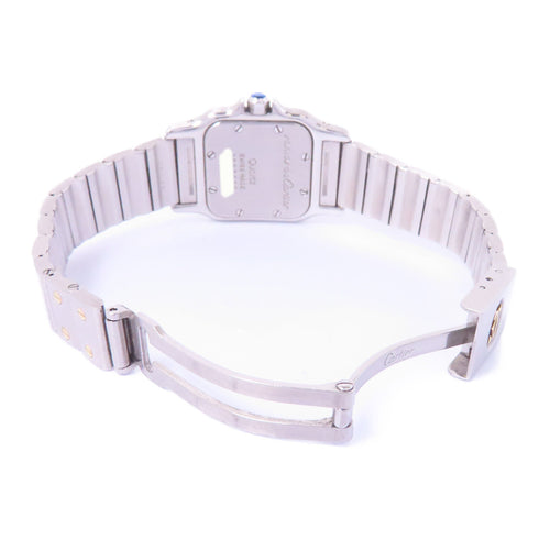 CARTIER Santos Galbee 24mm Quartz Watch #W20012C4 Stainless Steel Grey