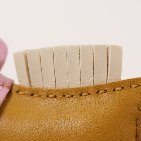 HERMES Rodeo PM Charm Veau Swift Leather Sesame Brown Pink