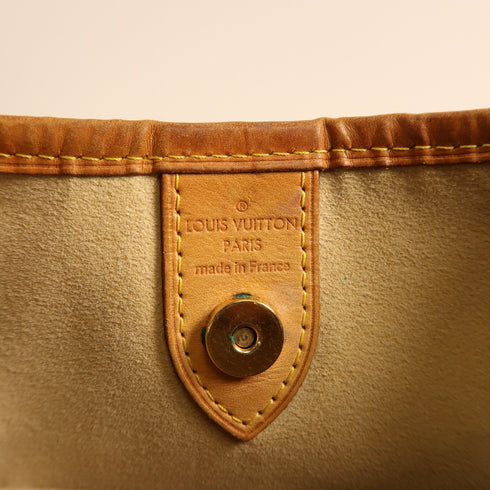 LOUIS VUITTON LV GHW Galliera PM Shoulder Bag N55215 Damier Azur White