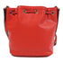 MOSCHINO GHW Shoulder Bag Coated Canvas Red